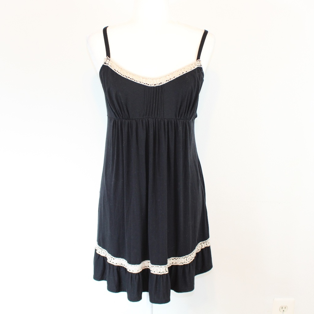Underella by Ella Moss Black Chemise, size LARGE